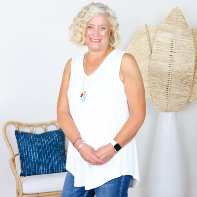 Luxe V-neck Sleeveless Top