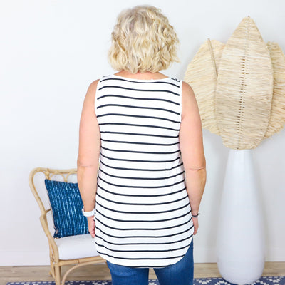 Ivory Stripe Tank