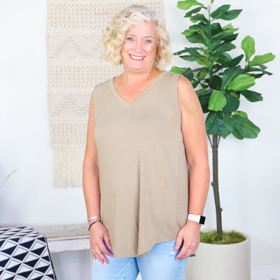 Luxe V-neck Sleeveless Top