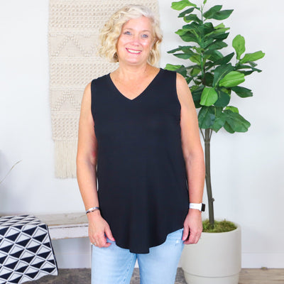 Luxe V-neck Sleeveless Top