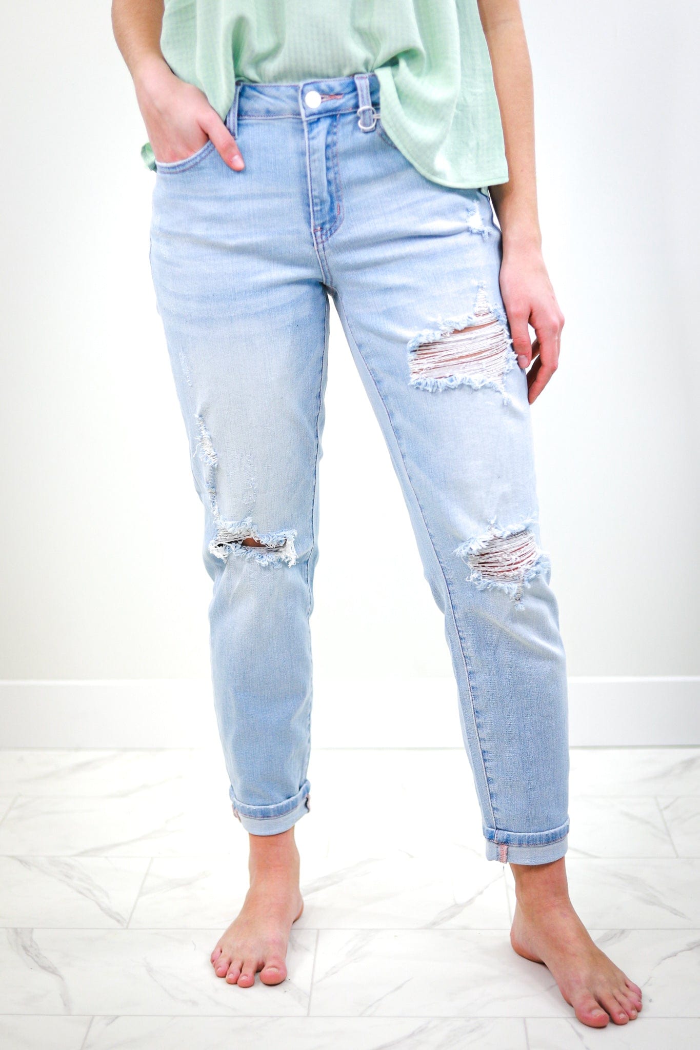 Pink Lemonade Boyfriend Jeans