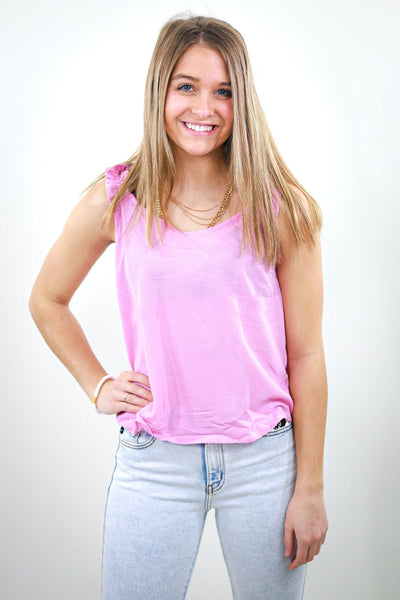 Blossom Ruffle Detail Tank
