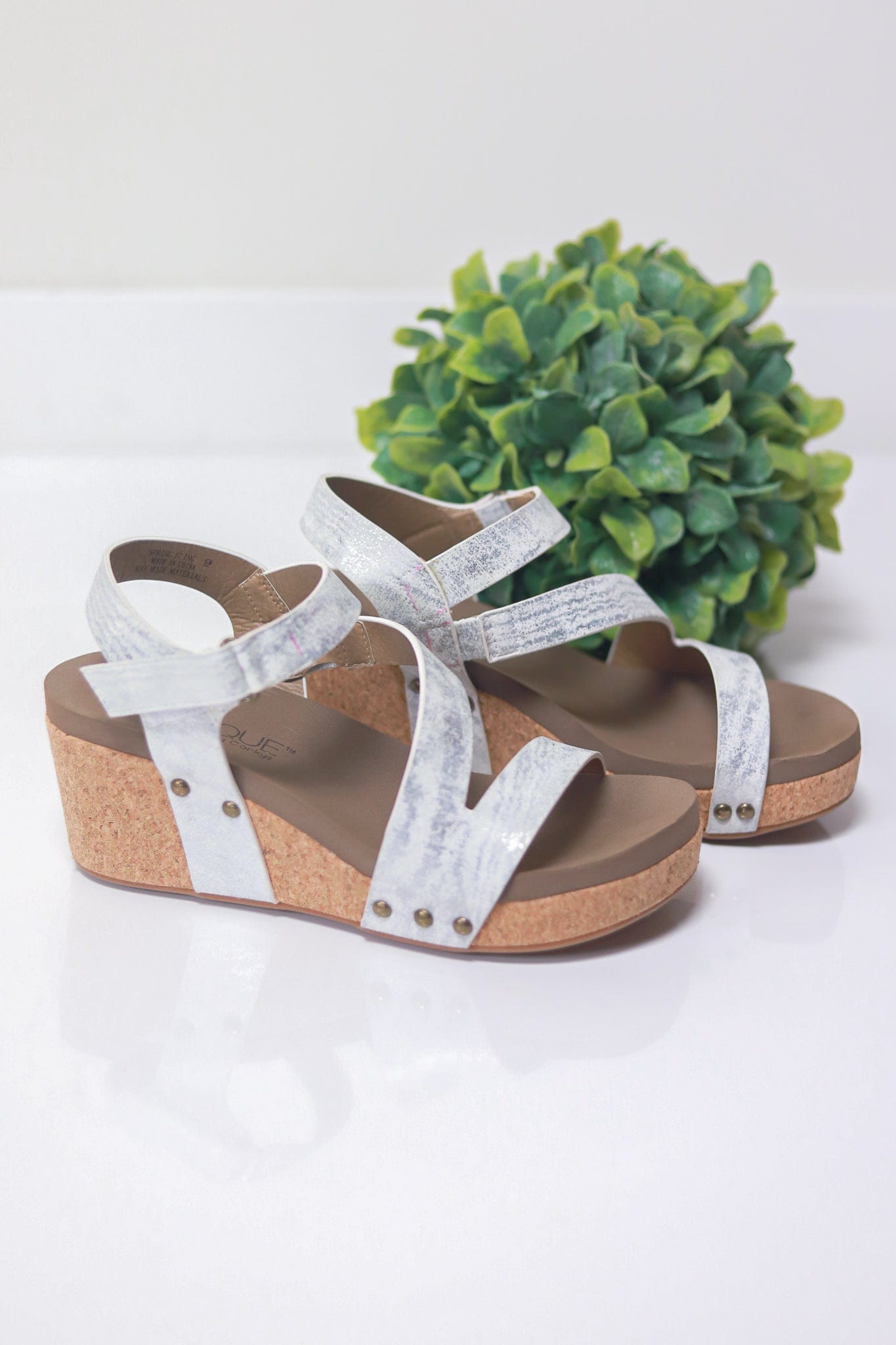 White Spring Fling Wedge