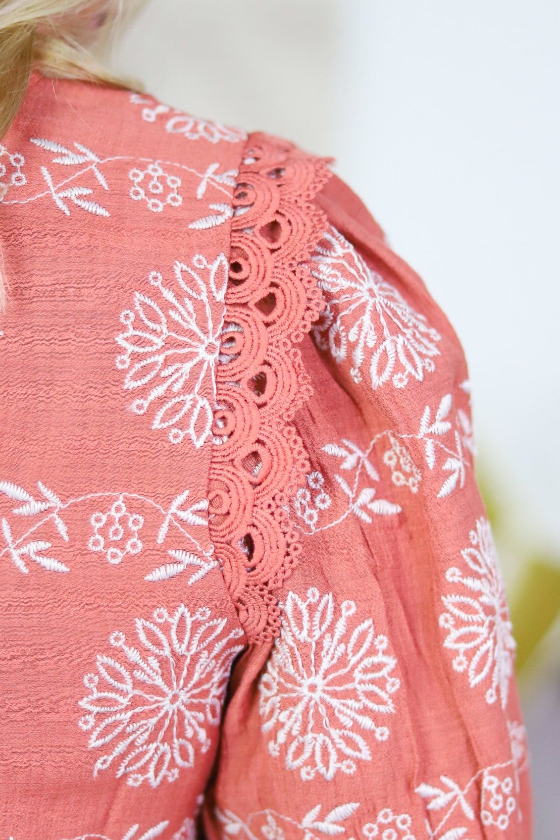Sienna Embroidered Babydoll Blouse