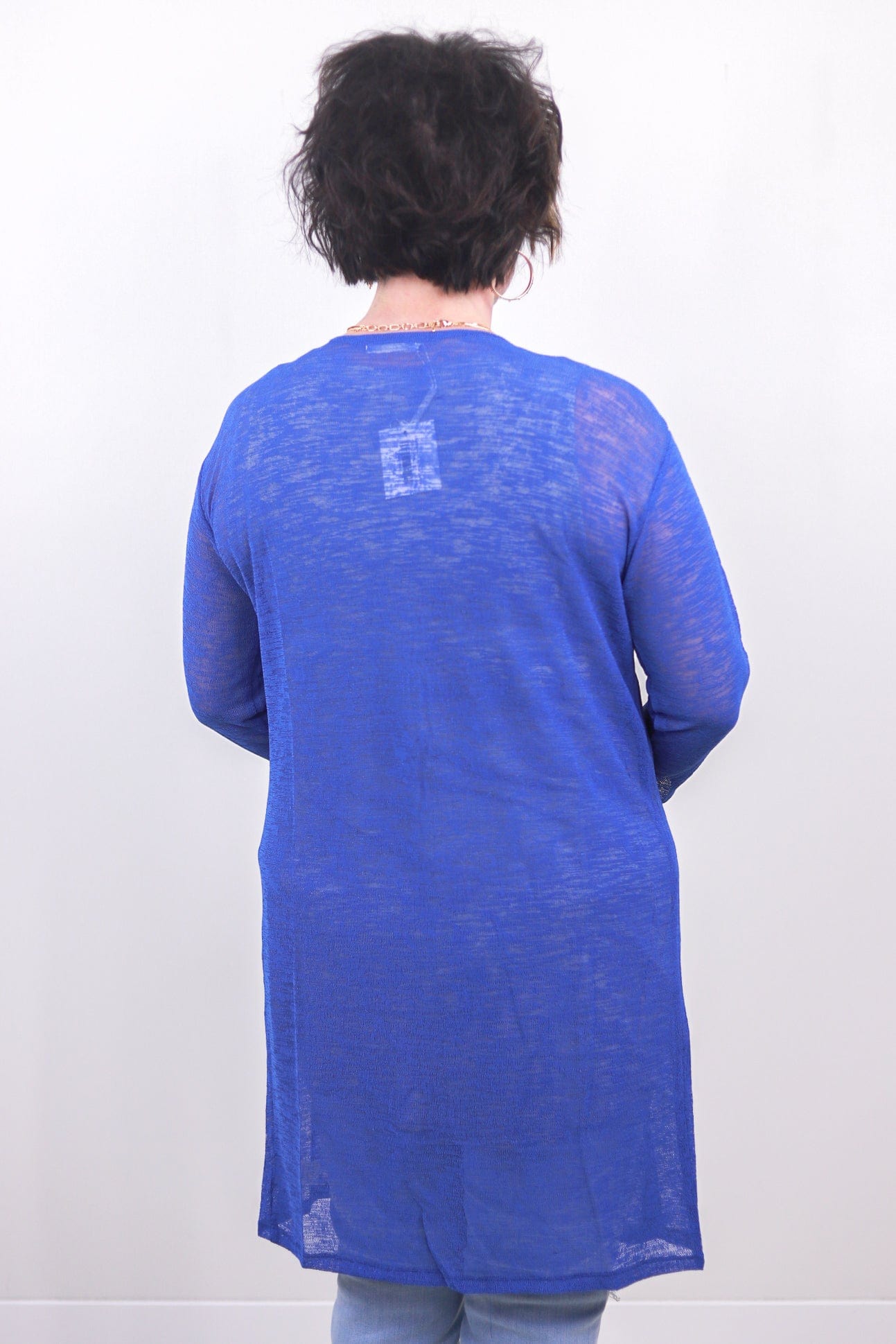 Blue Spring Fling Sheer Cardigan