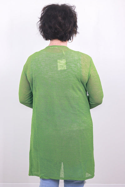 Green Spring Fling Sheer Cardigan
