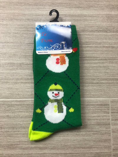 Holiday Snowman Socks