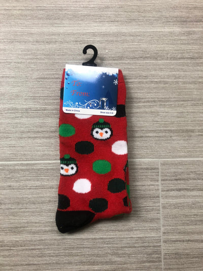 Holiday Penguin Socks