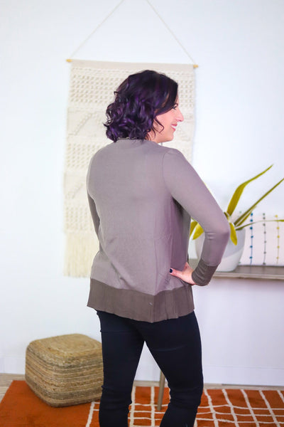 Solid V-Neck Button Down Cardigan