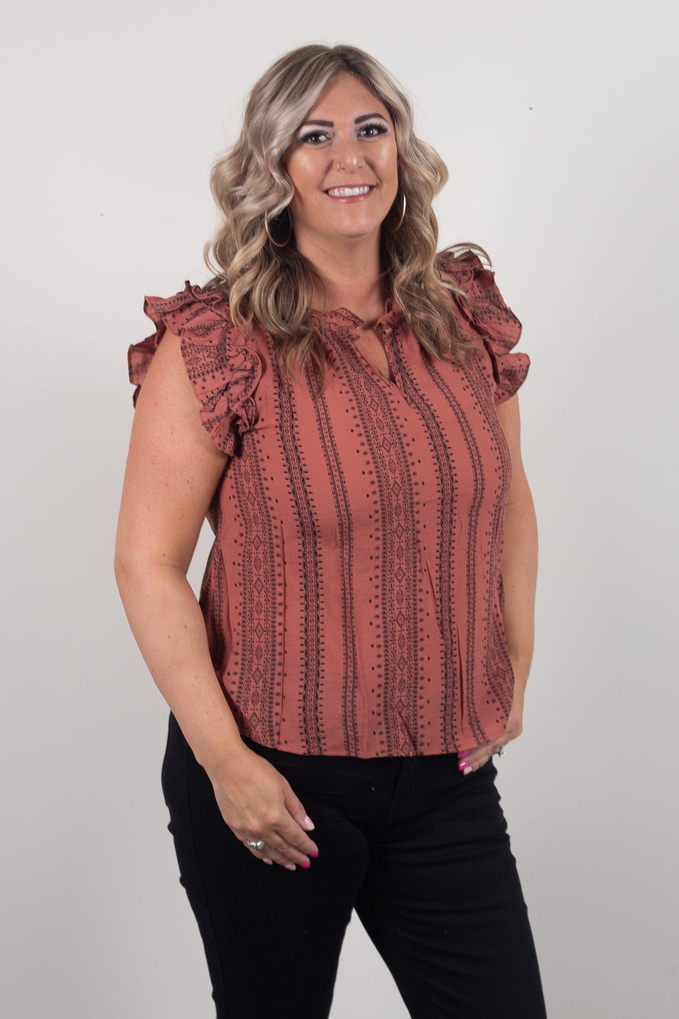 Sienna Print Blouse