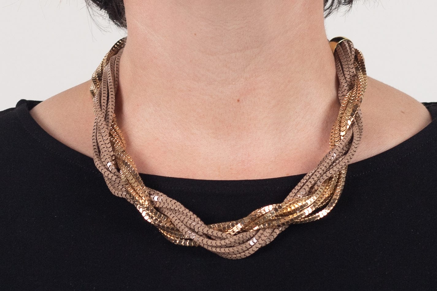 Twist Chain Statement Necklace