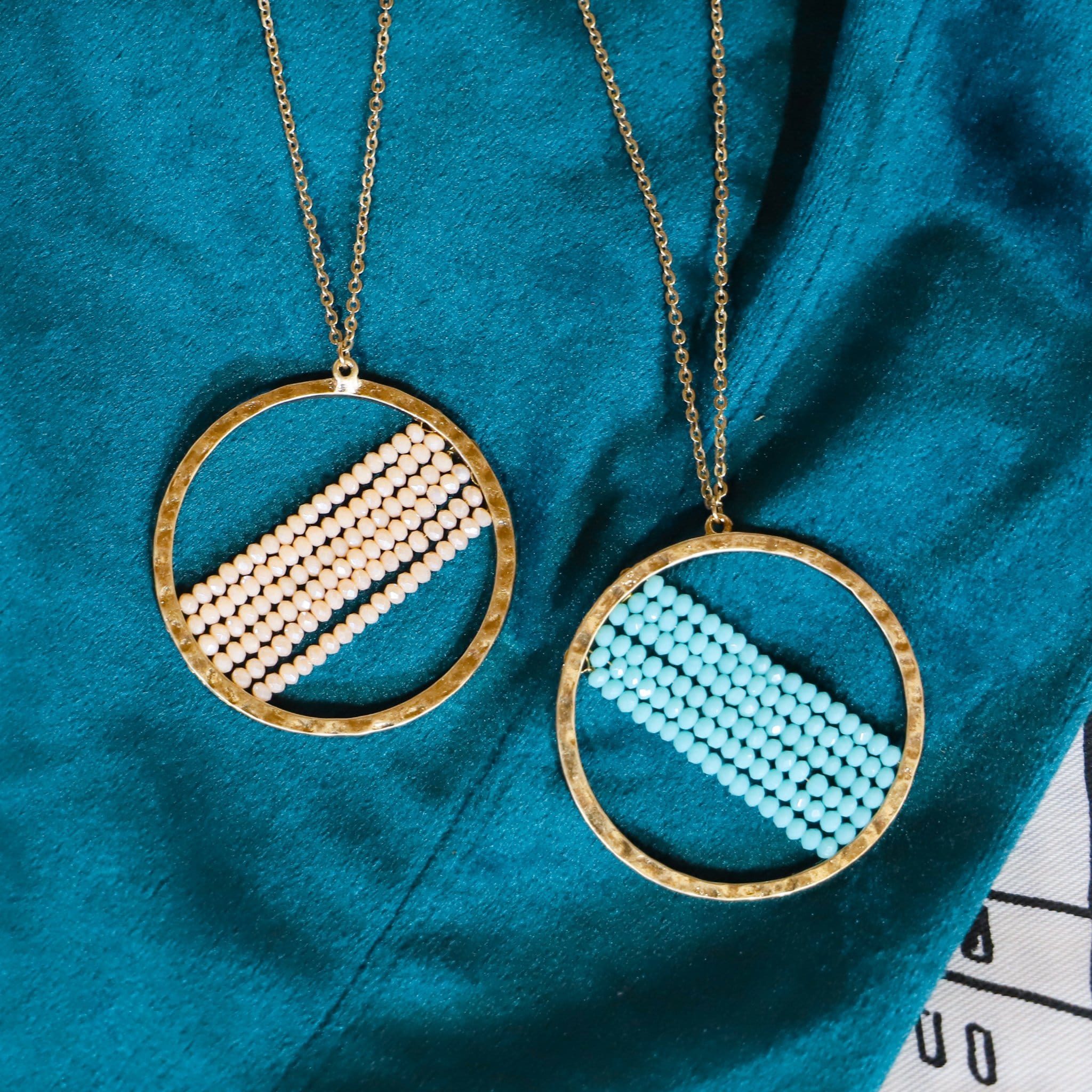 Beaded Long Pendant