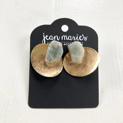 Stone Pendant Earring