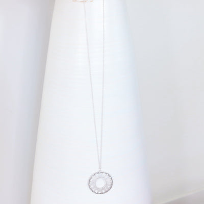 Silver Sunshine Pendant Necklace