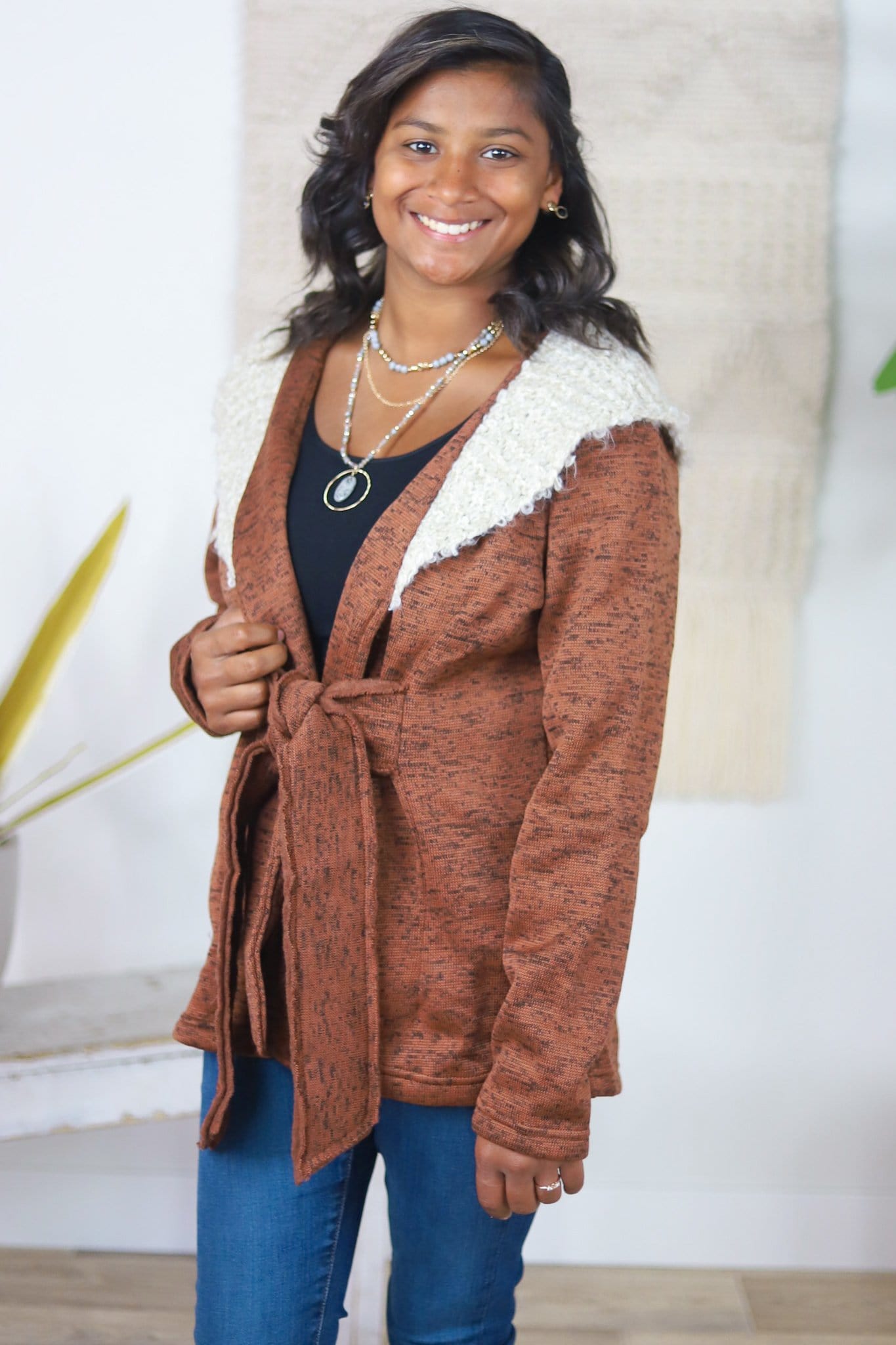 tie up front jacket 