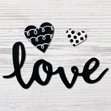 Love w/Heart Magnets S/3