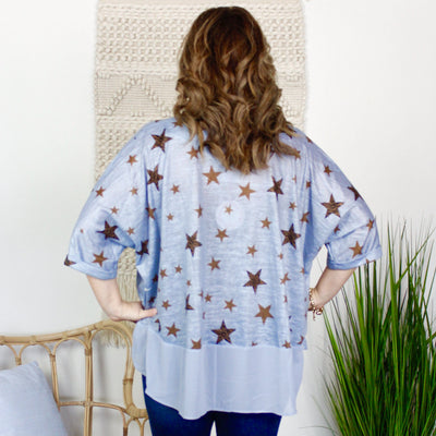 Animal Star Sheer High Low Top