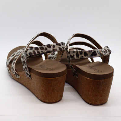 Silver Leopard Lifeguard Wedge