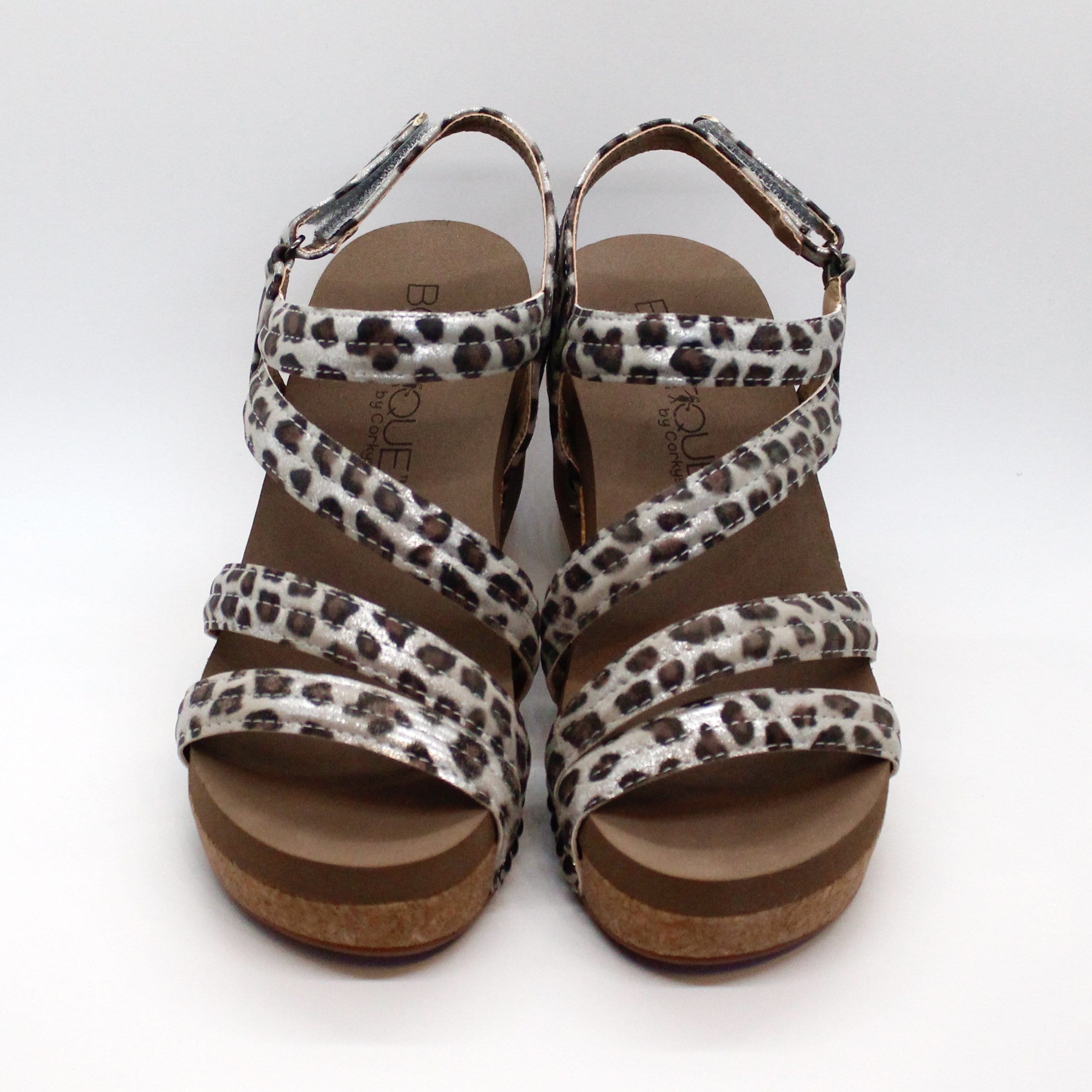 Silver Leopard Lifeguard Wedge