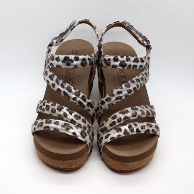 Silver Leopard Lifeguard Wedge