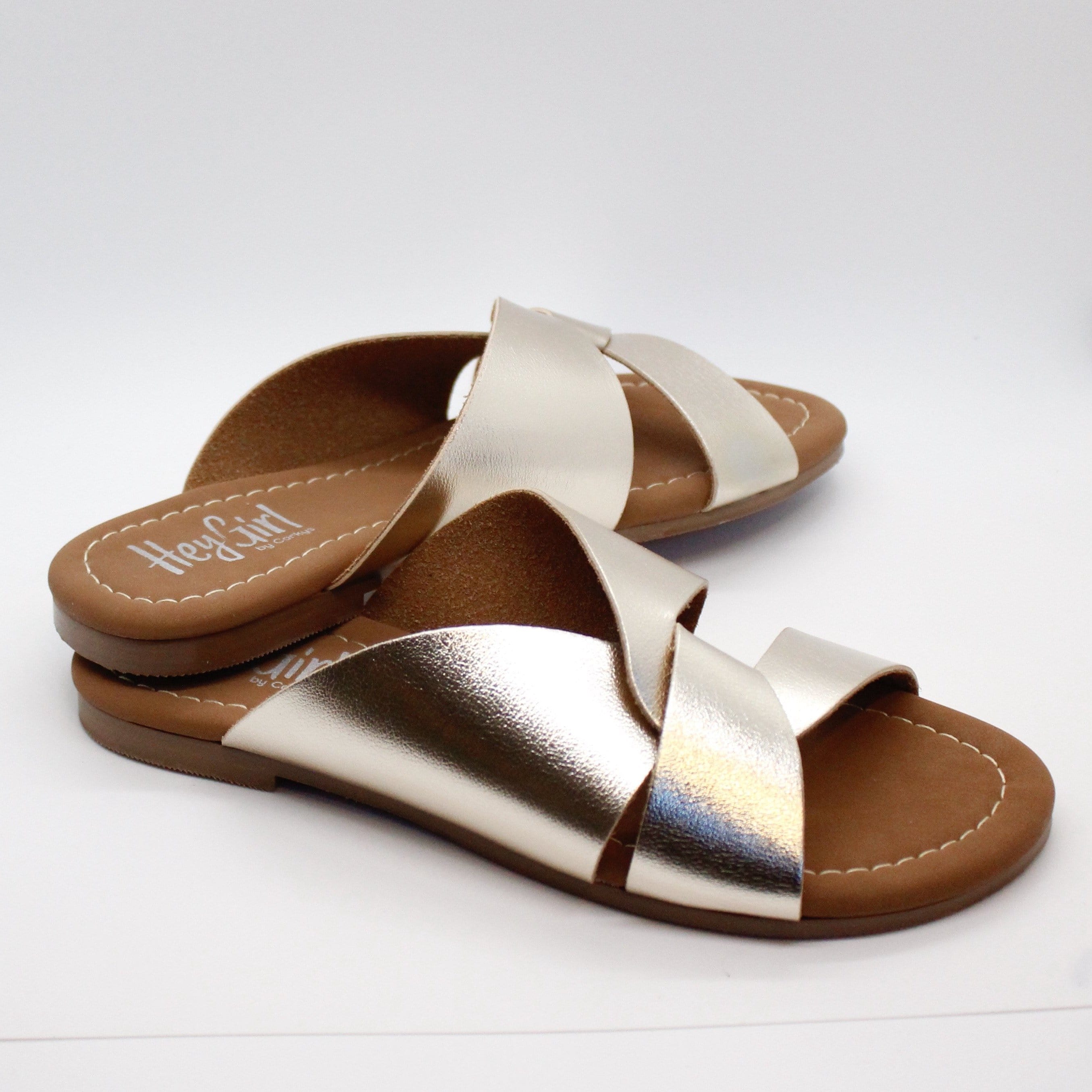 Gold Scuba Slip On Sandal