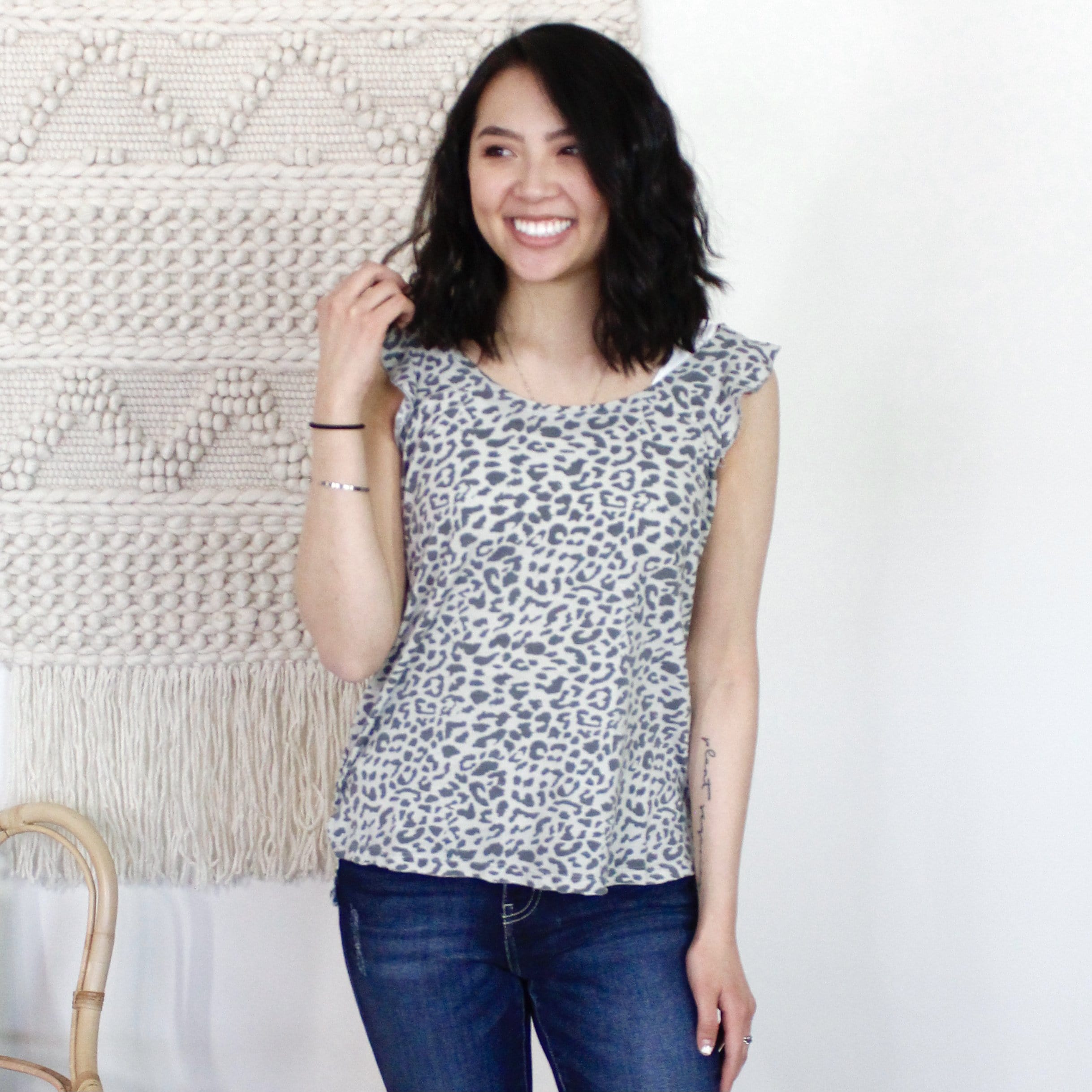 Leopard Boho Sleeveless Top