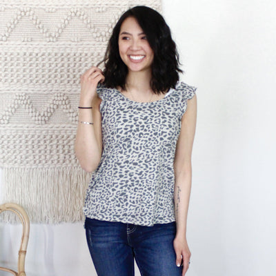 Leopard Boho Sleeveless Top