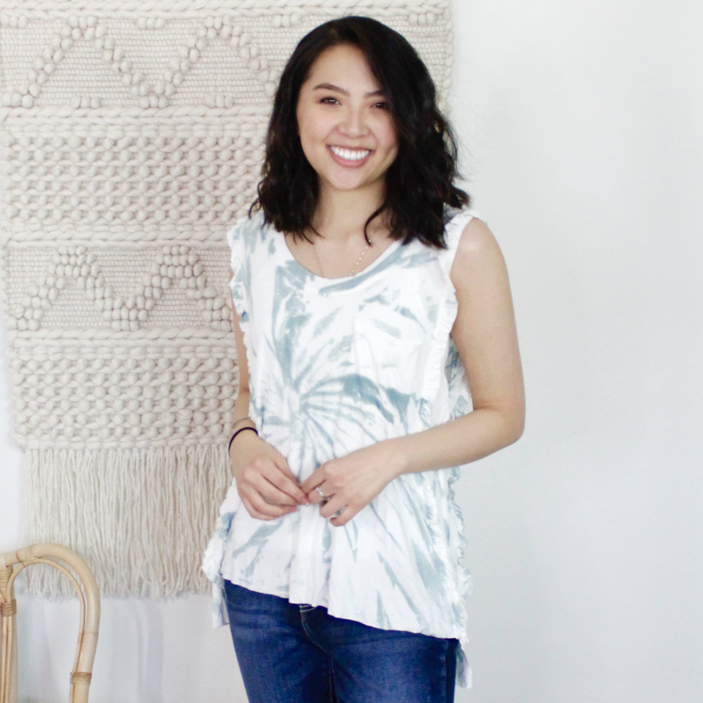 Indigo Cloud Sleeveless Top