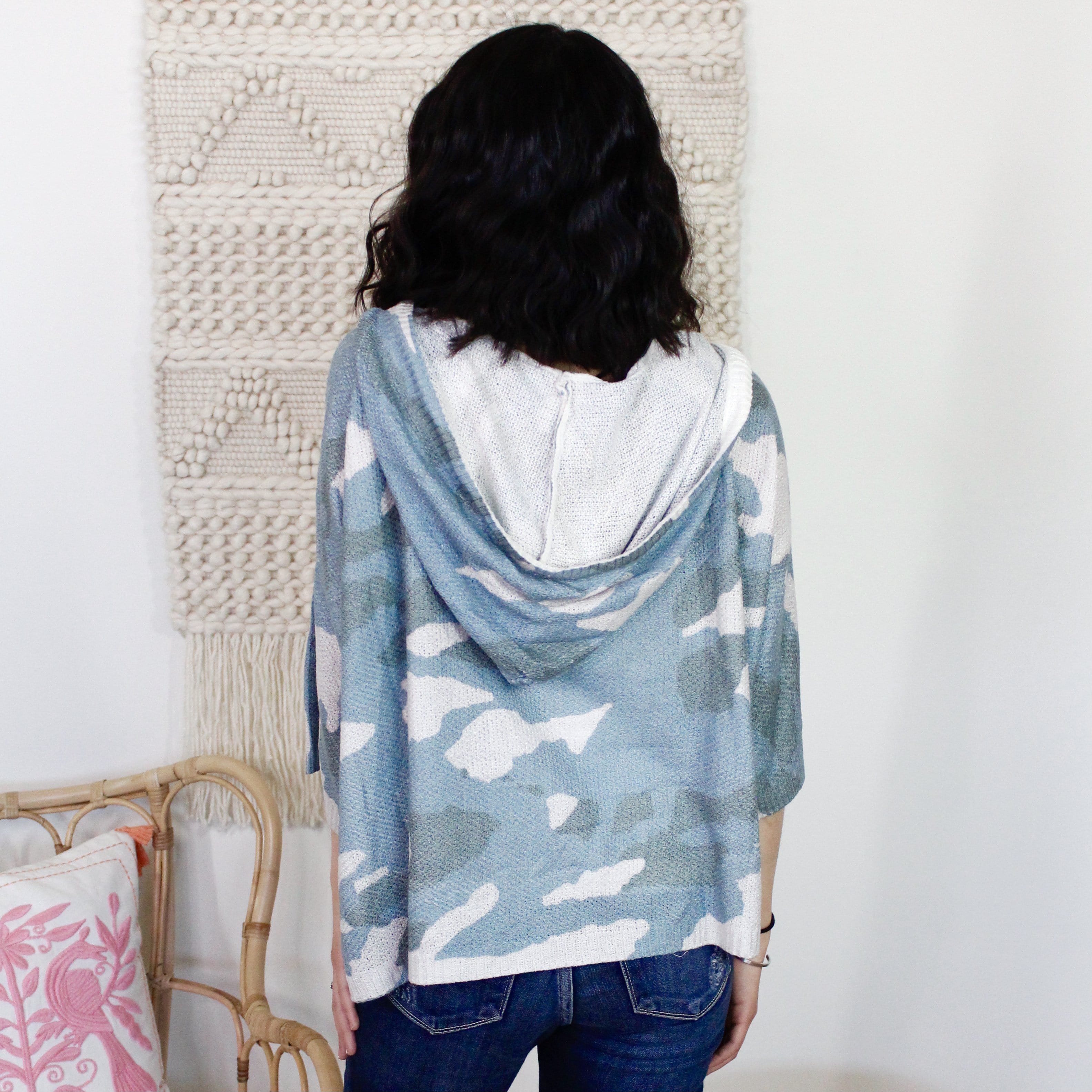 Smokey Blue Camo Top