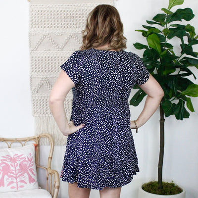 Black Dot Embroidered Dress