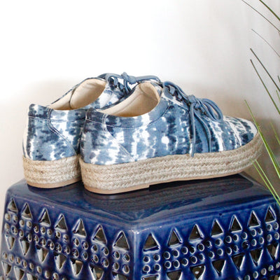 Blue Tie Dye Tart Shoe