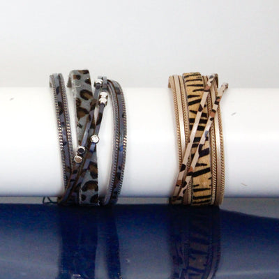 Animal Print Magnetic Bracelet