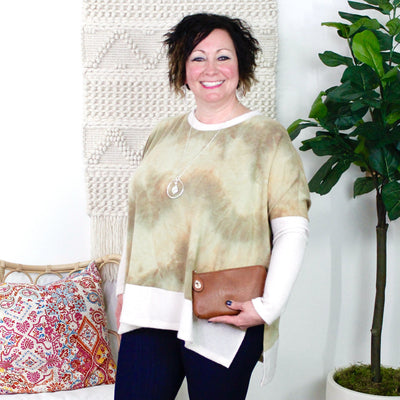 Tie Dye Slouchy Dolman Top