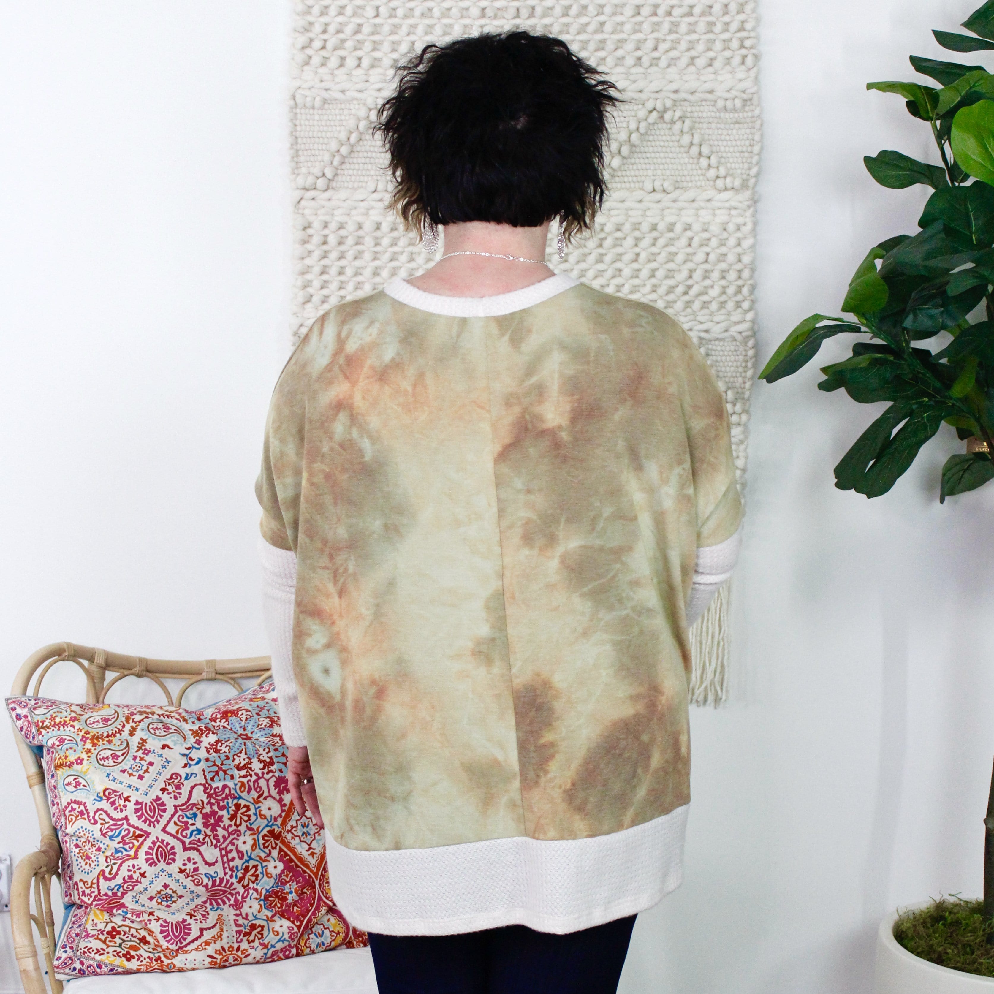 Tie Dye Slouchy Dolman Top