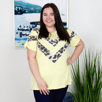 Lemon Leopard Tee
