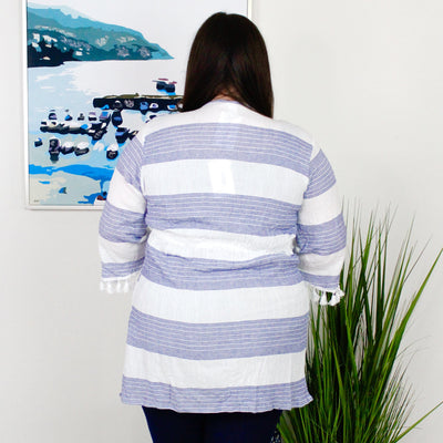 Blue Stripe Tunic Coverup