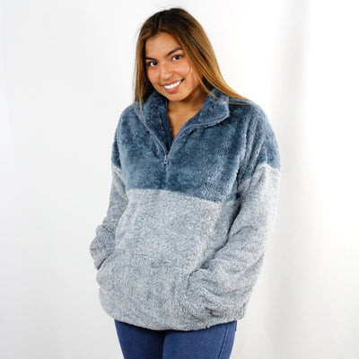 Sherpa Colorblock Sherpa Pullover