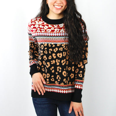 Multi Animal Print Butter Sweater