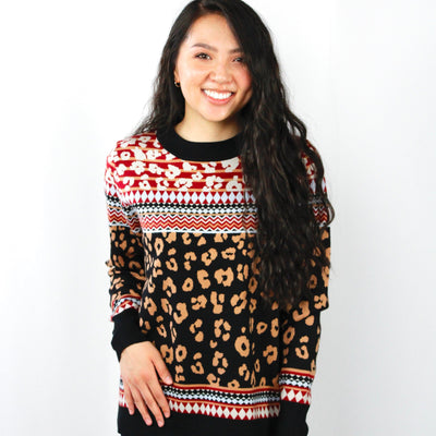 Multi Animal Print Butter Sweater