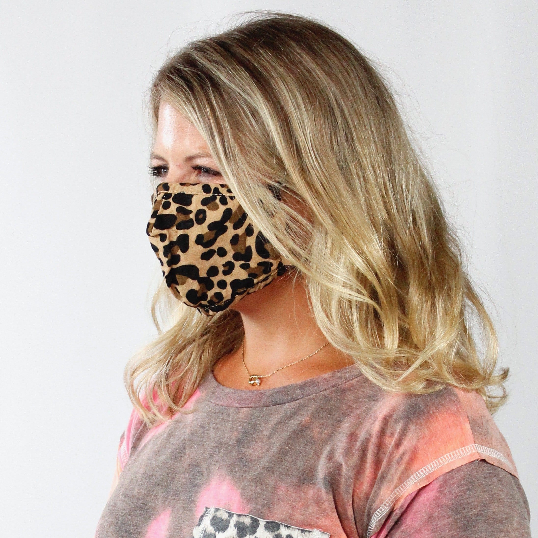Adult Leopard Face Covering