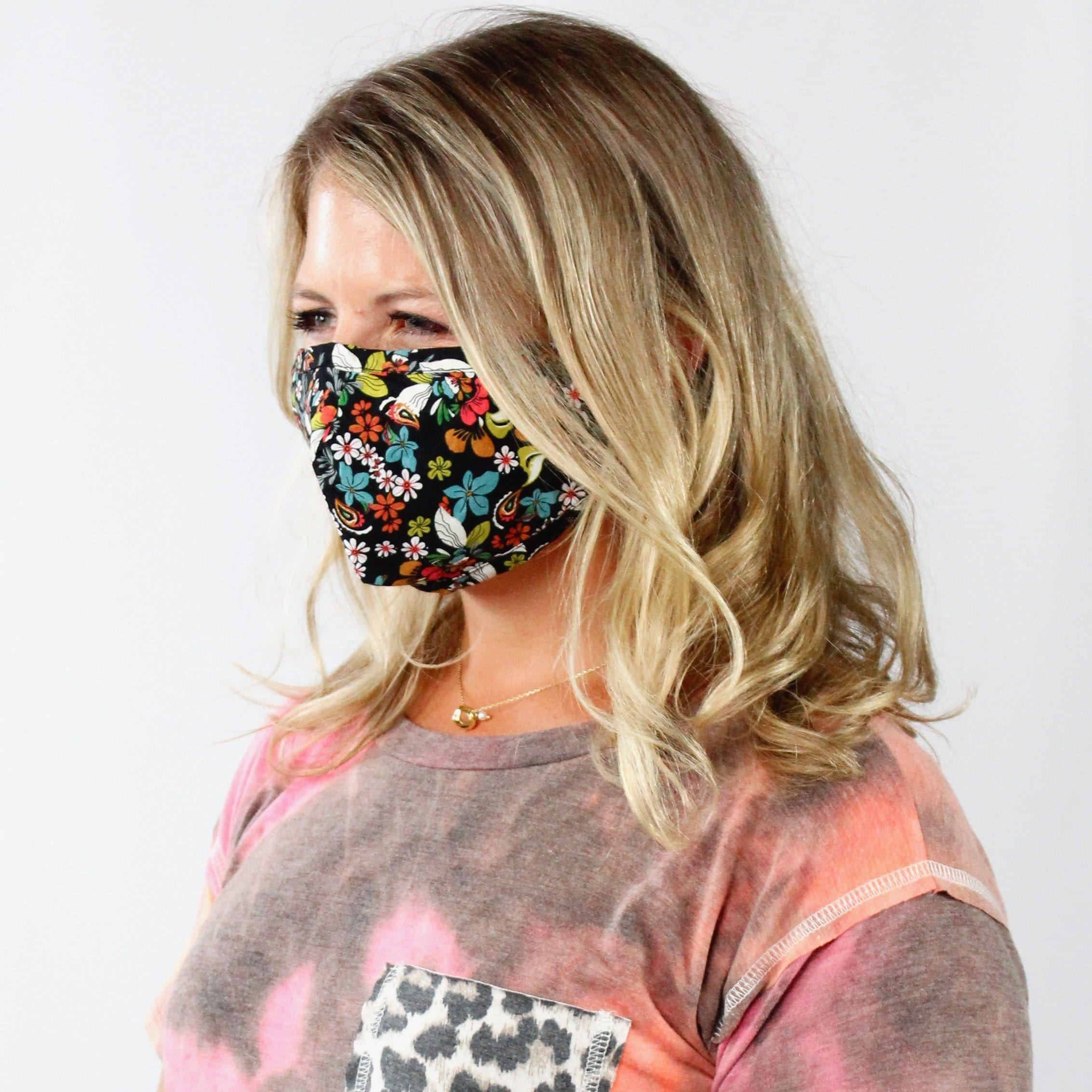 Adult Floral Face Covering