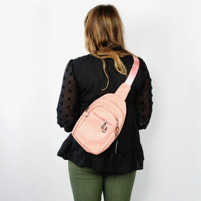 Leather Feel Crossbody Sling Shoulder Bag