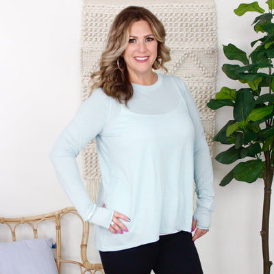Sheer Striped Mesh Active Top