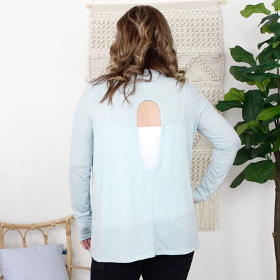 Sheer Striped Mesh Active Top