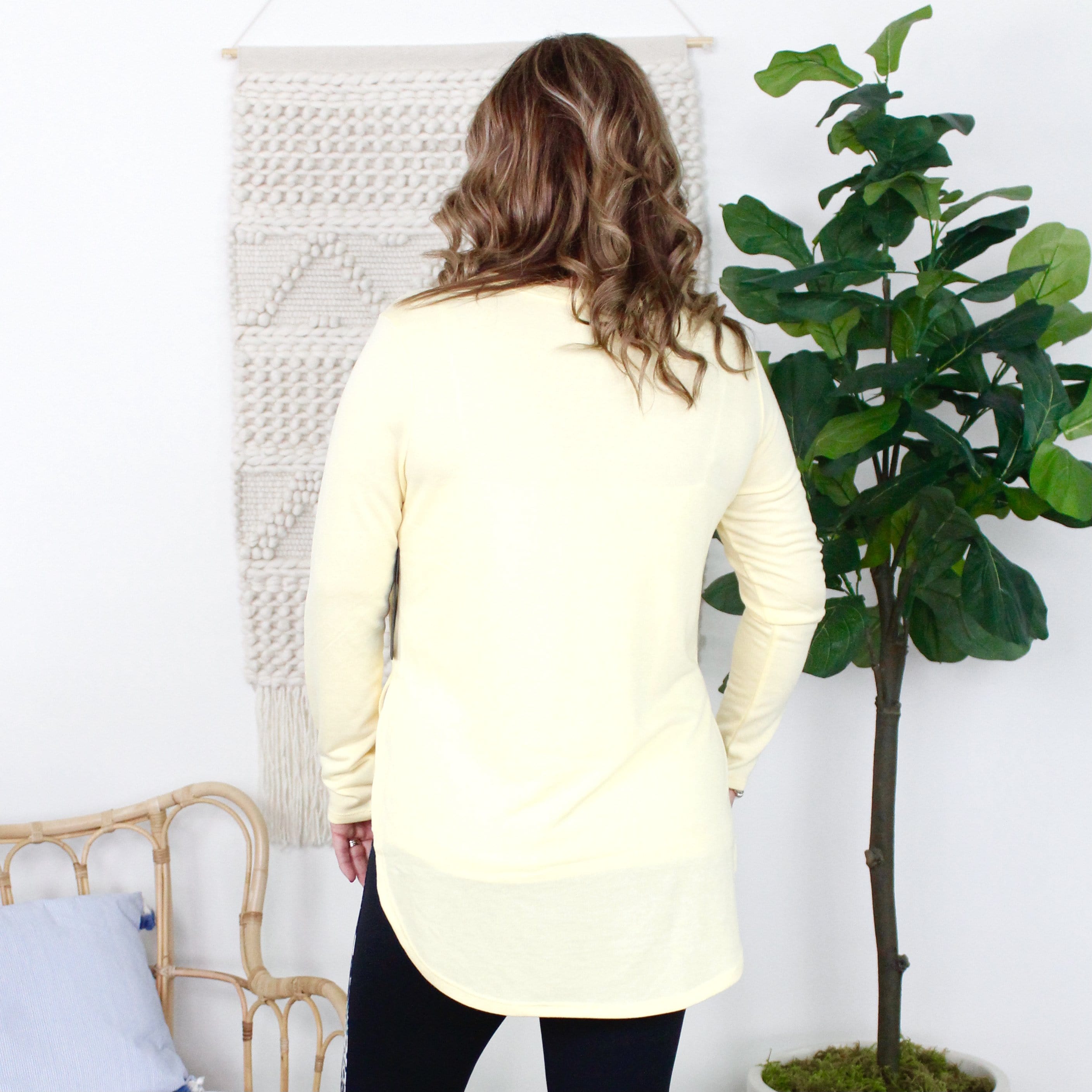 Long Sleeve Flow Top w/Side Slits