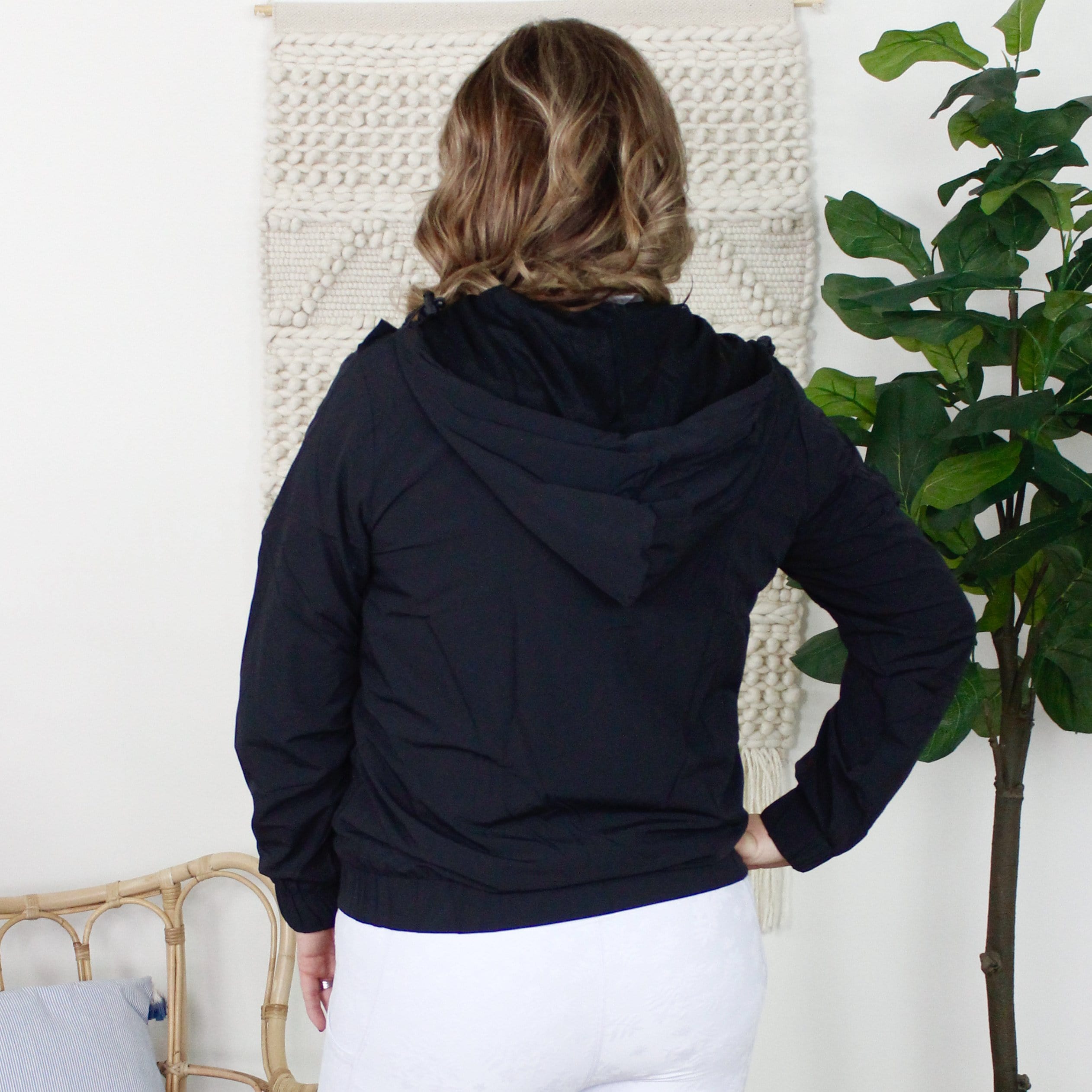 Ruffled Front Active Hoodie Jacket