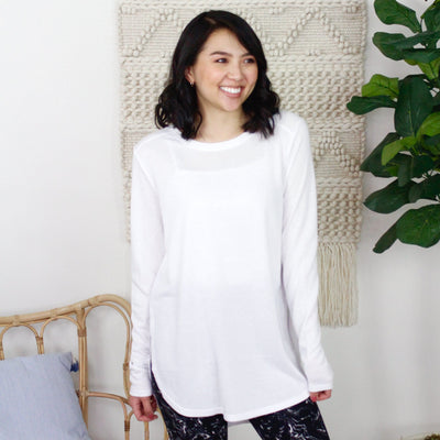 Long Sleeve Flow Top w/Side Slits
