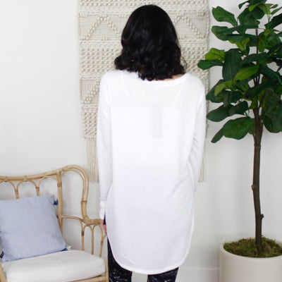Long Sleeve Flow Top w/Side Slits