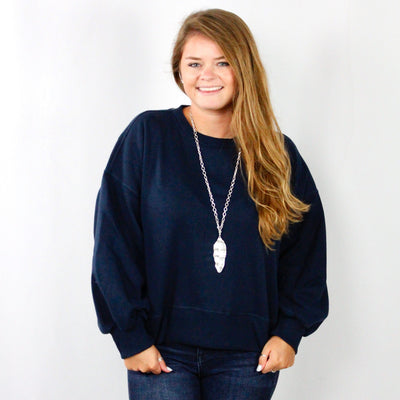 Balloon Sleeve Sweatshirt