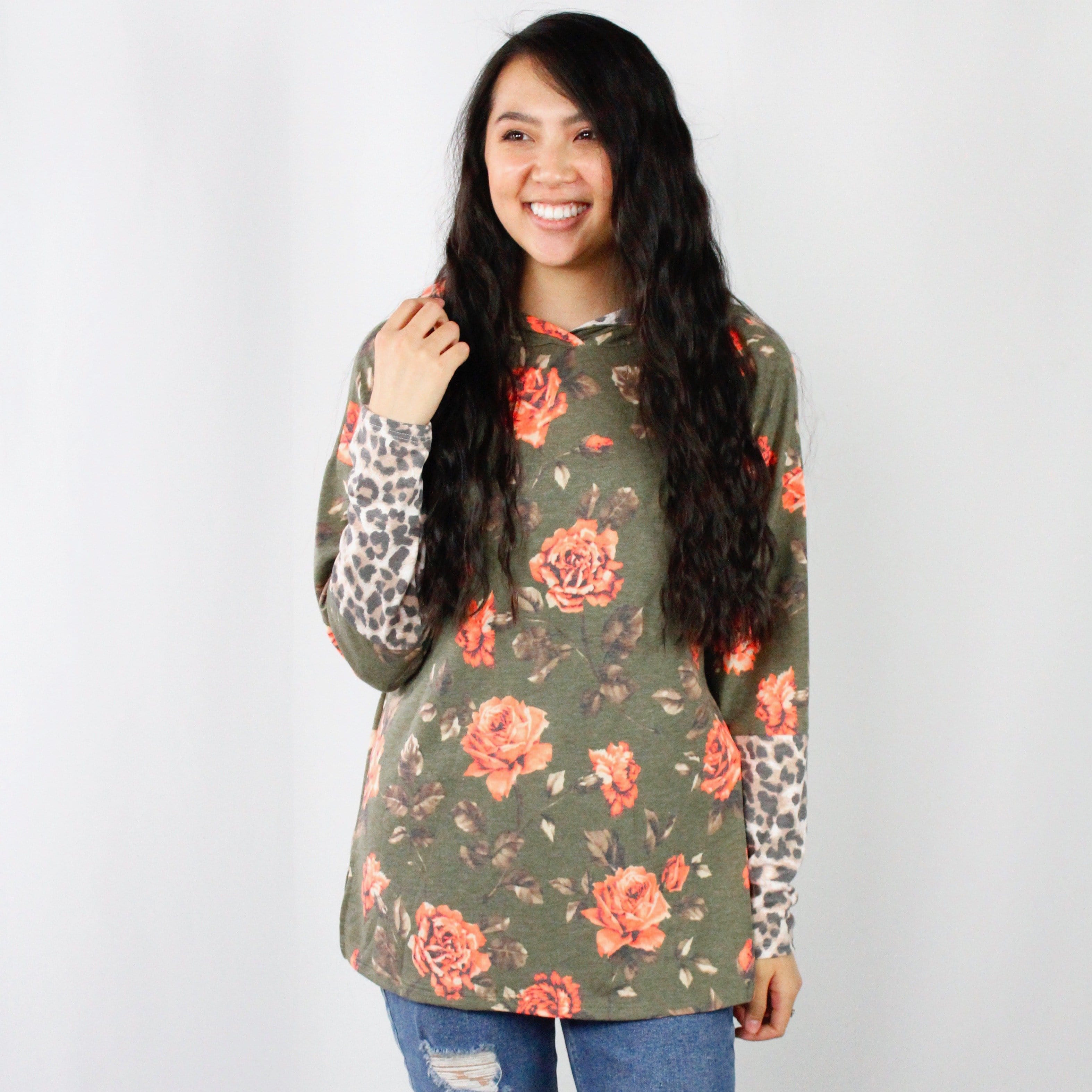 Green Floral Hoodie Deal Steal 12-22-20